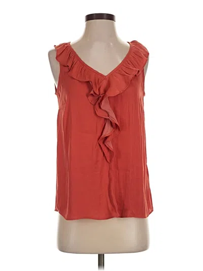 Pre-owned Lc Lauren Conrad Sleeveless Blouse In Red