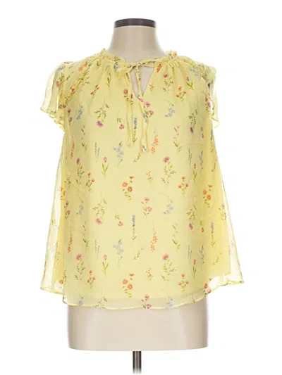 Pre-owned Lc Lauren Conrad Sleeveless Blouse In Yellow