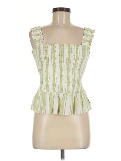 Pre-owned Lc Lauren Conrad Sleeveless Top Green Square Neckline Tops