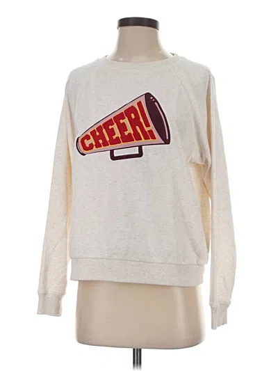 Pre-owned Lc Lauren Conrad Sweatshirt In Ivory