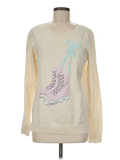 Pre-owned Lc Lauren Conrad Sweatshirt In Ivory