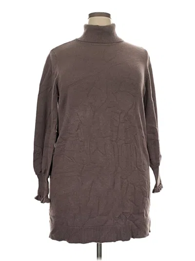 Pre-owned Lc Lauren Conrad Turtleneck Sweater In Brown