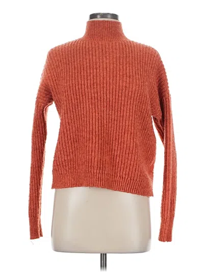 Pre-owned Lc Lauren Conrad Turtleneck Sweater In Orange