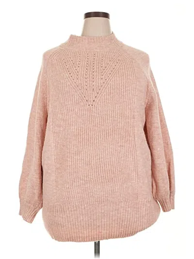 Pre-owned Lc Lauren Conrad Turtleneck Sweater In Pink