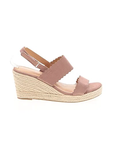 Pre-owned Lc Lauren Conrad Wedges In Tan