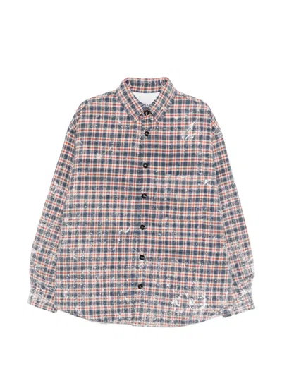 Lc23 Check Buttoned Shirt In Blue