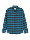 Lc23 Plaid-pattern Buttoned Shirt In Blue