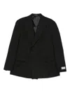 Lc23 Double-breasted Wool Blazer In Black