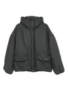 Lc23 Hooded Padded Jacket In Black