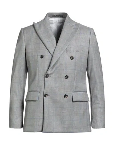 Lc23 Man Blazer Grey Size 38 Wool In Brown