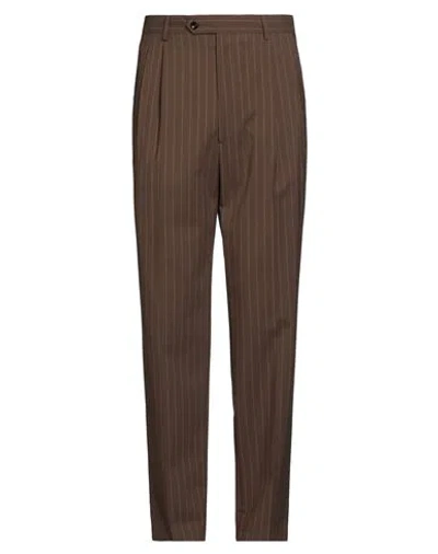 Lc23 Man Pants Brown Size 36 Wool