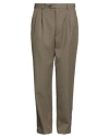 Lc23 Man Pants Khaki Size 36 Wool In Sand