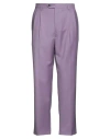 Lc23 Man Pants Purple Size 36 Wool In Purple