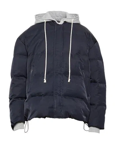 Lc23 Man Puffer Midnight Blue Size L Polyamide In Black