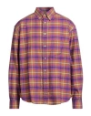 Lc23 Man Shirt Camel Size M Cotton In Multi