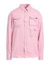 Lc23 Man Shirt Pink Size L Cotton In Pink
