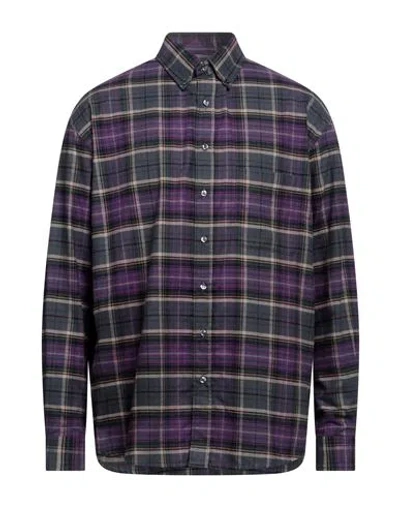 Lc23 Man Shirt Purple Size L Cotton
