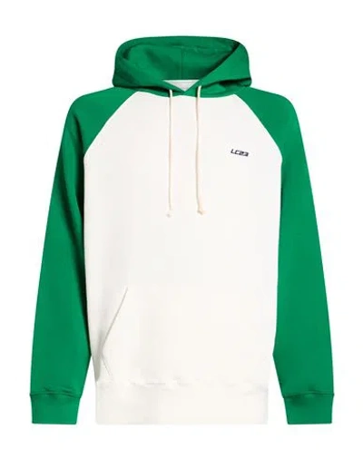 Lc23 Man Sweatshirt Green Size Xl Cotton, Polyester