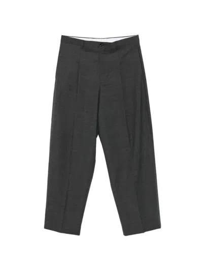 Lc23 Pleated Straight-leg Trousers In Black