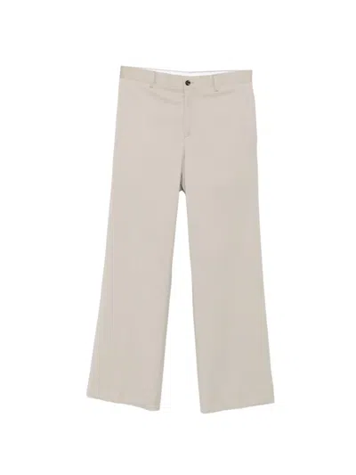 Lc23 Pressed-crease Tailored Trousers In Neutral