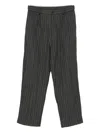 Lc23 Striped Trousers In Black