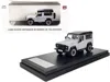 Lcd Models Land Rover Defender 90 Works V8 Silver Metallic With Black Top "70th Edition" 1/64 Diecast Model Car