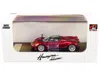Lcd Models Pagani Huayra Roadster Red Metallic With Carbon Top And Carbon Accents 1/64 Diecast Model Car By Lcd