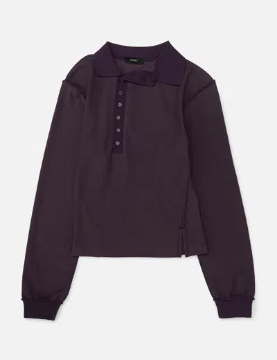 Lcdc Asymmetric Collar Top In Purple
