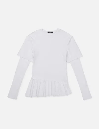 Lcdc Layered Long-sleeve Top In White