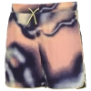 Lckr Boys  Jasper Nylon Shorts In Papaya Glitch