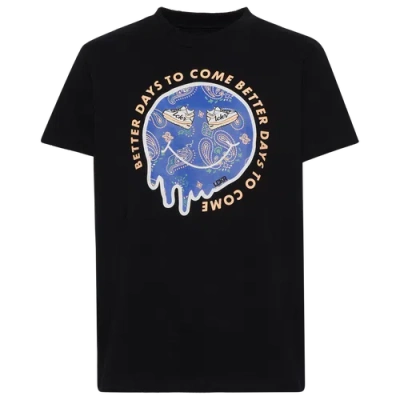 Lckr Kids' Boys   Better Days To Come Graphic T-shirt In Blue/black Paisley