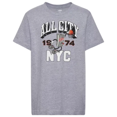 Lckr Kids' Boys   Dunking Striper T-shirt In Black/heather Grey
