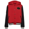 Lckr Boys   Graeson Varsity Jacket With Lining In Red