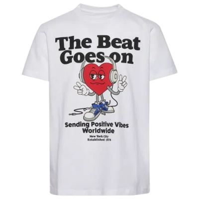 Lckr Kids' Boys   Heart Graphic T-shirt In Bright White