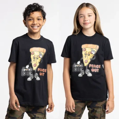 Lckr Boys   Pizza Out Graphic T-shirt In Black