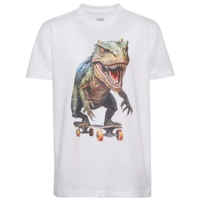 Lckr Kids' Boys   Skatin Raptor Graphic T-shirt In White