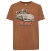 Lckr Boys   Striper Racer Graphic T-shirt In Brown