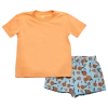 Lckr Boys   T-shirt And Shorts Set In Ether Orange/marie Peach