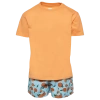 Lckr Boys  T-shirt And Shorts Set In Marie Peach/ether Orange
