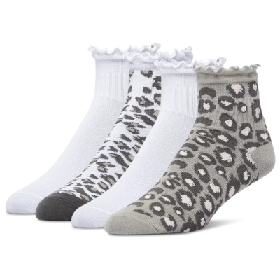 Lckr Kids' Girls  Ruffle Edge Socks In Gray