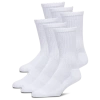 Lckr Youth   6 Pack Basic Crew Socks In White