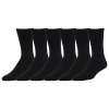 Lckr Men's   6-pack Athletic Half Cushion Crew Socks In Black/black