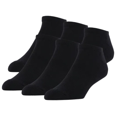 Lckr Kids' Men's   6-pack Athletic Half Cushion No Show In Black/black