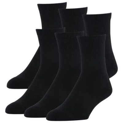 Lckr Kids' Men's   6-pack Athletic Half Cushion Quarter In Black/black