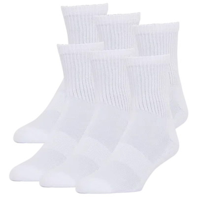 Lckr Kids' Men's   6-pack Athletic Half Cushion Quarter In White/white