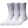 Lckr Mens  3 Pack Crew Socks In White