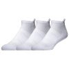 Lckr Mens  3 Pack No Show Socks In White