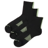 Lckr Mens  3 Pack Quarter Socks In Black