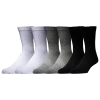 Lckr Mens  6 Pack Basic Crew Socks In Multi
