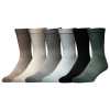 Lckr Mens  6 Pack Basic Crew Socks In Multi